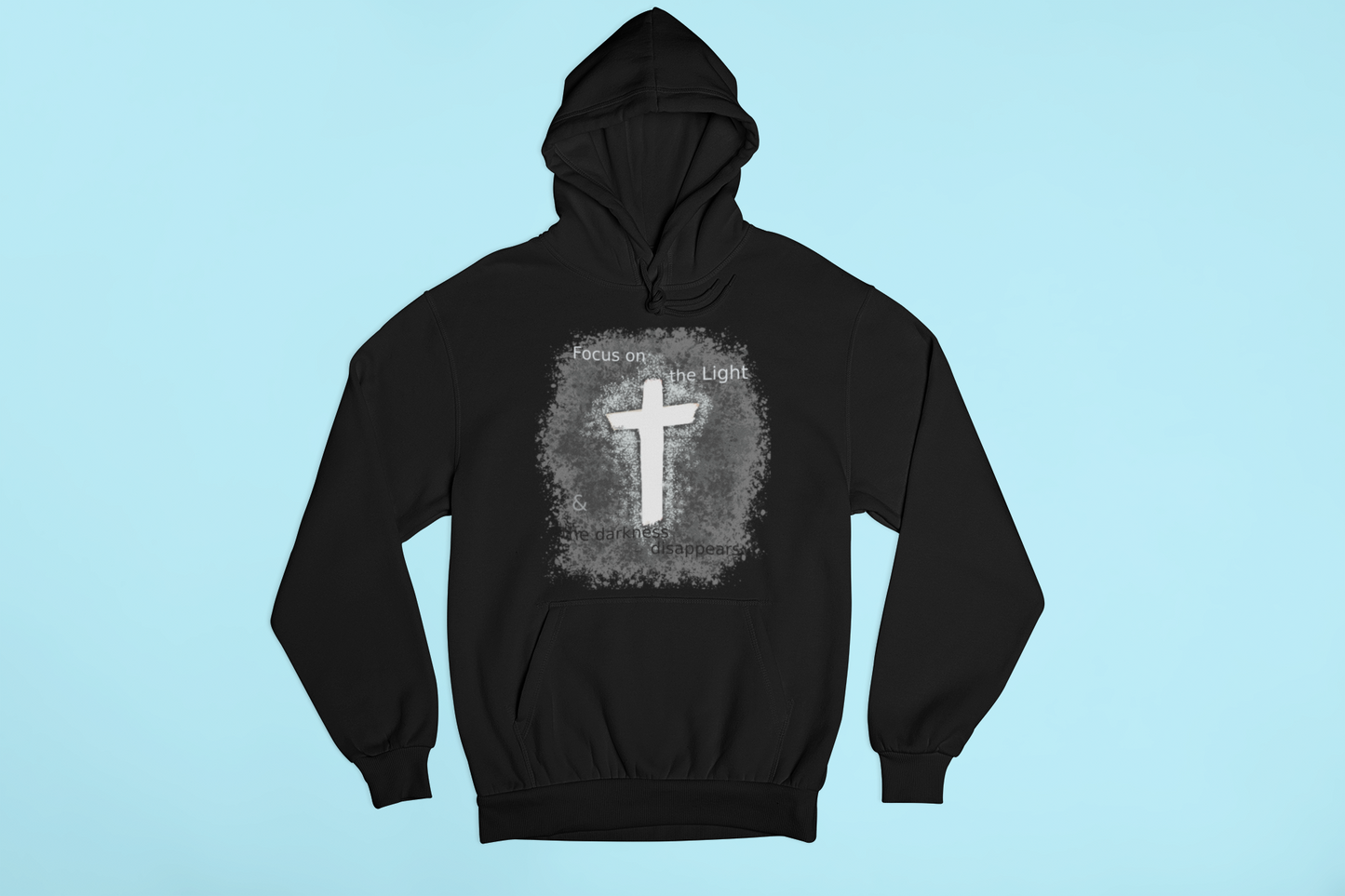 Focus on the Light Jesus Cross Hoodie