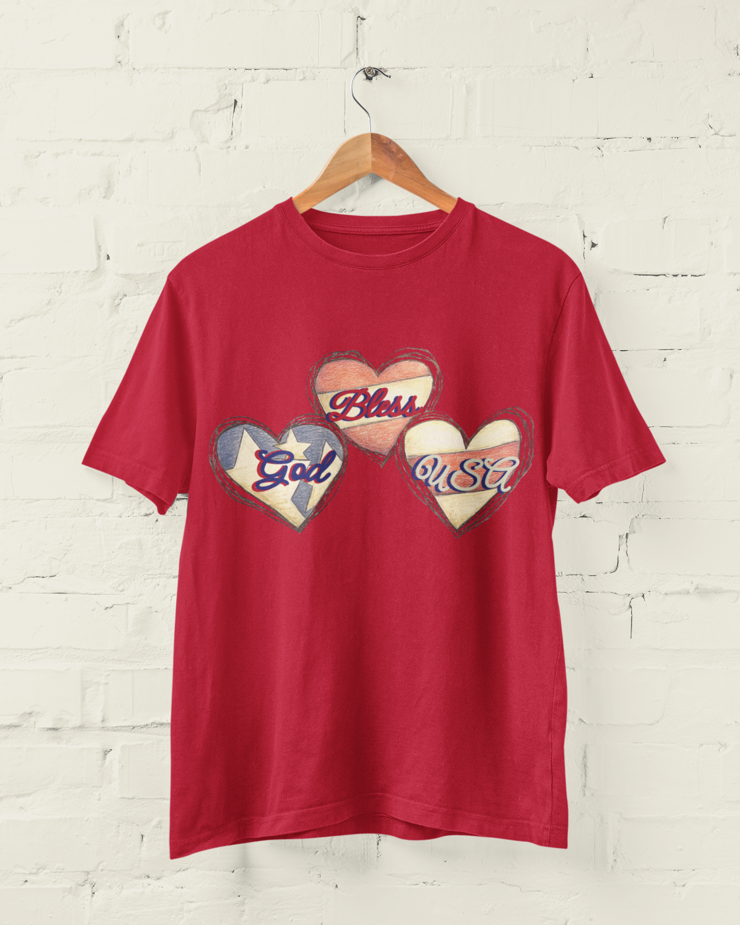 God Bless USA Patriotic Tee