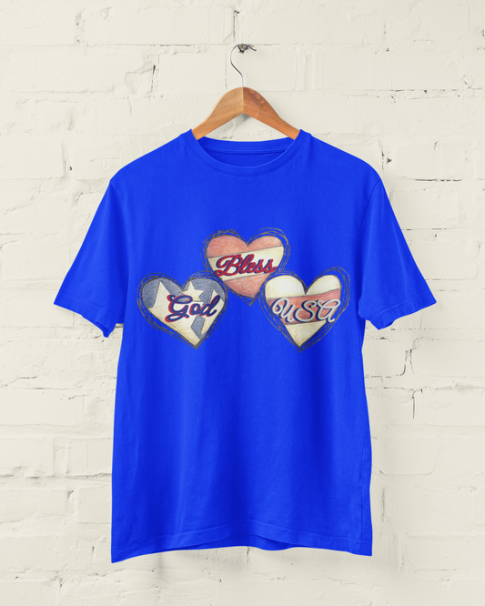 God Bless USA Patriotic Tee