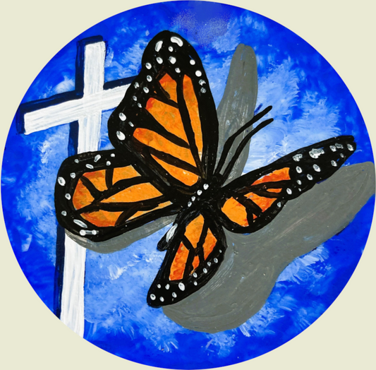 Butterfly Cross Hanging Art Ornament Home Decor