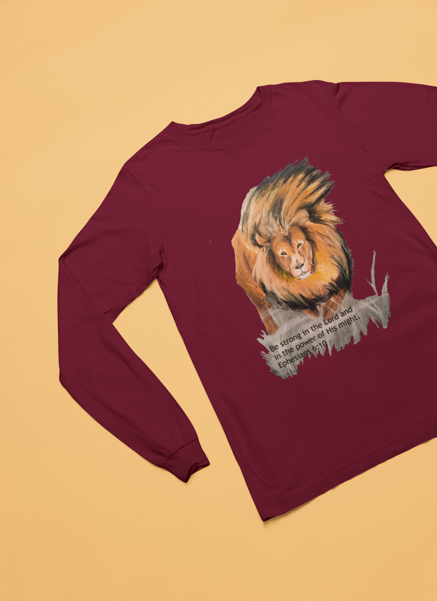 Lion Be Strong in the Lord Long Sleeve T-shirt