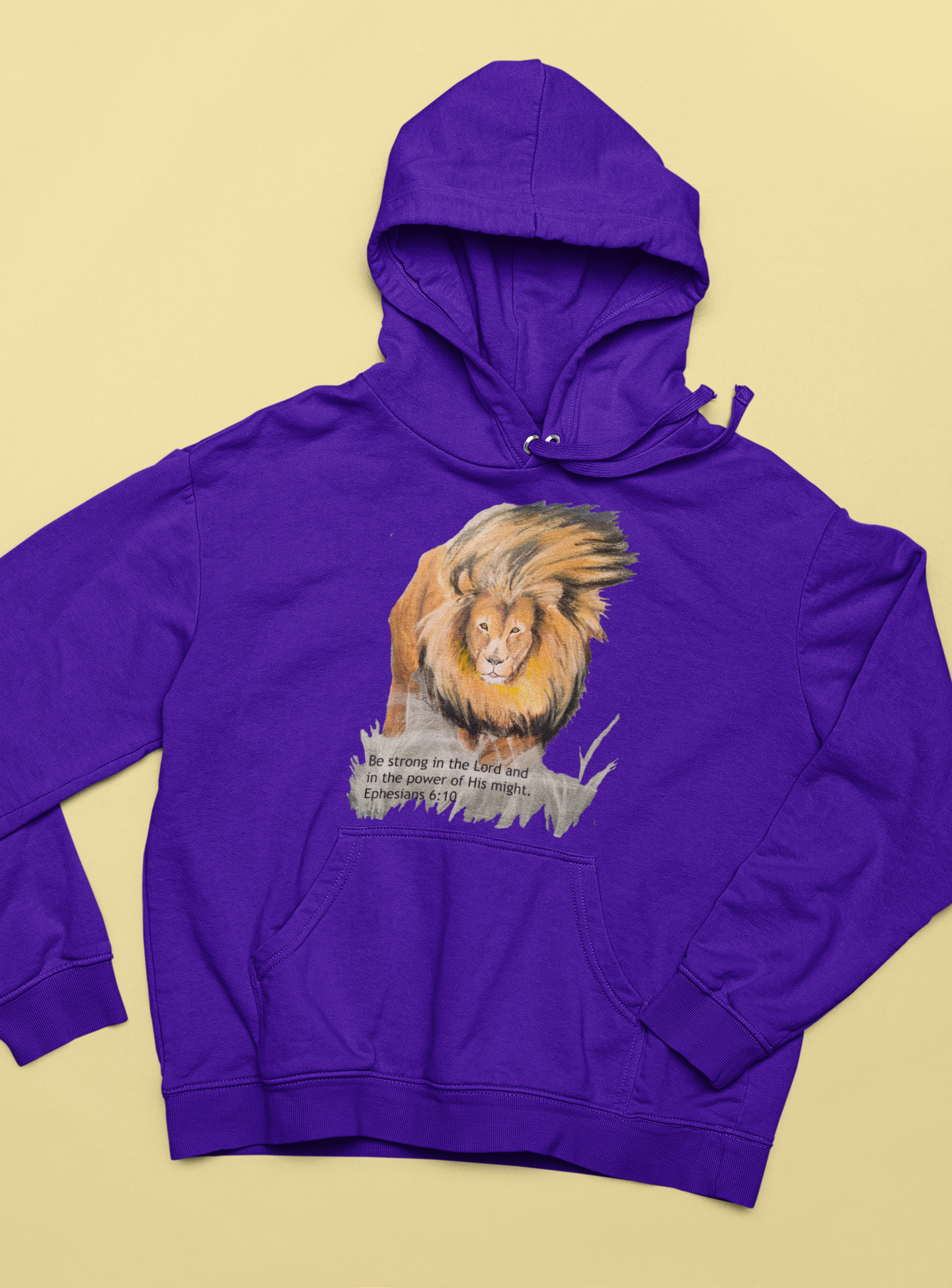 Lion Be Strong In the Lord Christian Hoodie