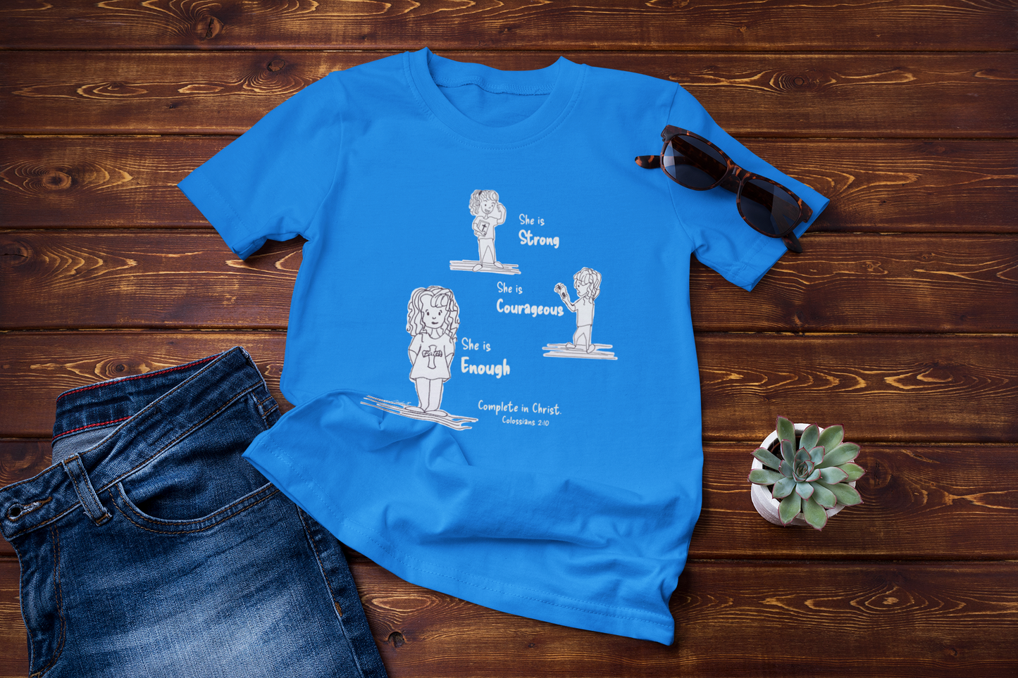 She Is Enough Complete in Christ t-shirt