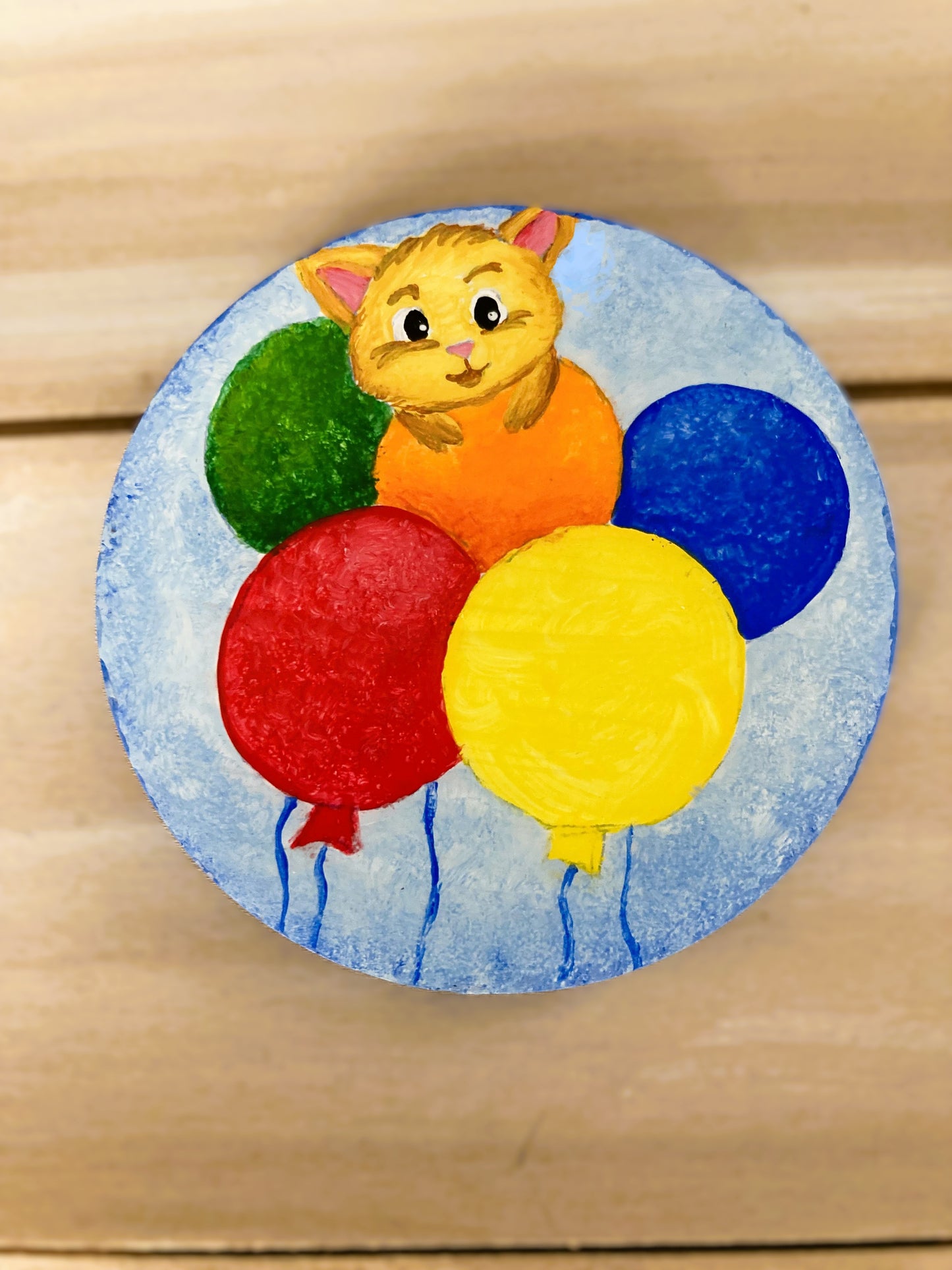 Cat Birthday Ornament, Personalized Kitten Gift