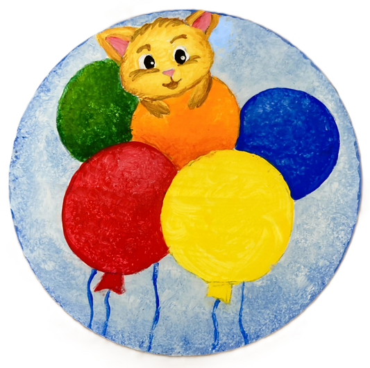 Cat Birthday Ornament, Personalized Kitten Gift