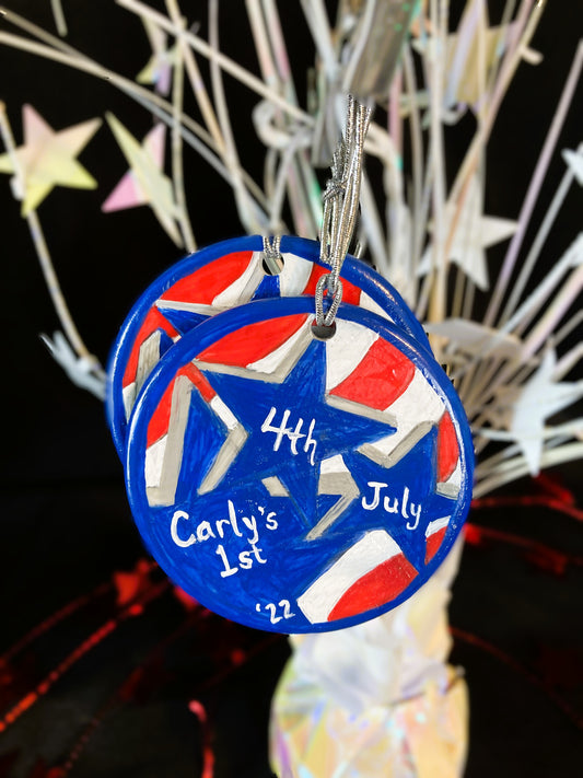 Patriotic USA Stars Ornament Art Piece
