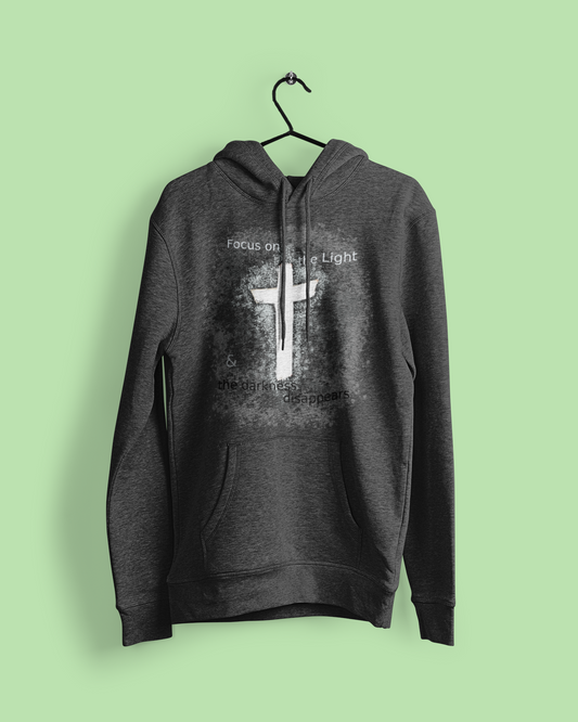 Focus on the Light Jesus Cross Hoodie