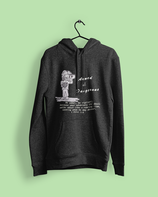 Armed & Dangerous Cartoon Christian Hoodie
