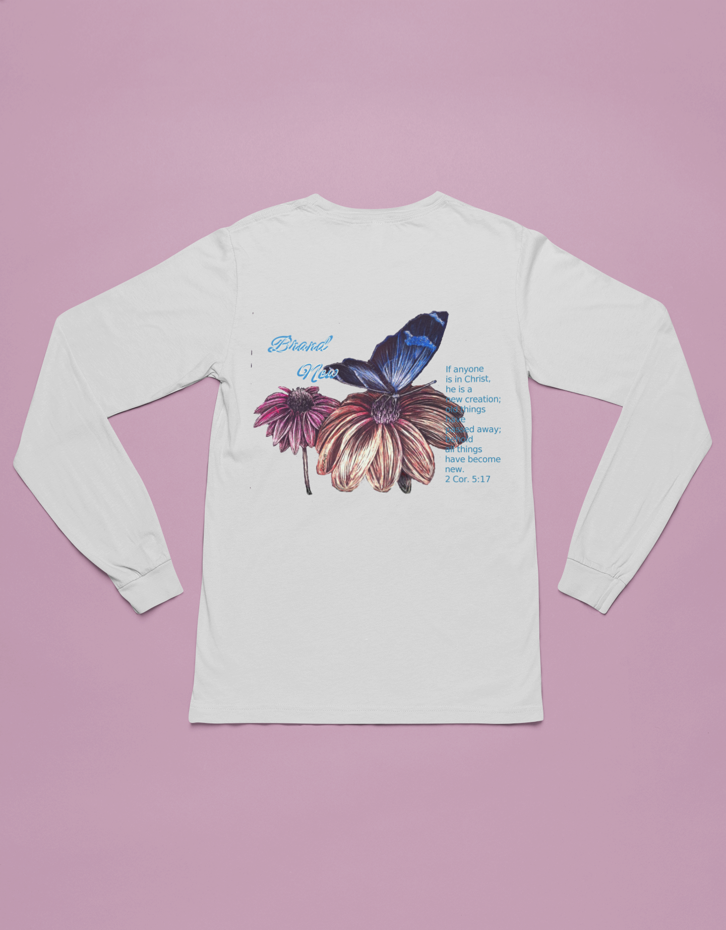 New Creation Butterfly Long Sleeve Tee