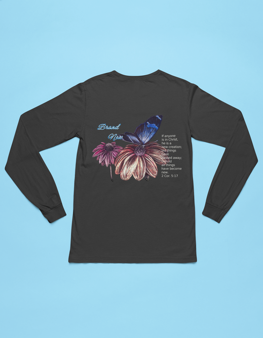 New Creation Butterfly Long Sleeve Tee