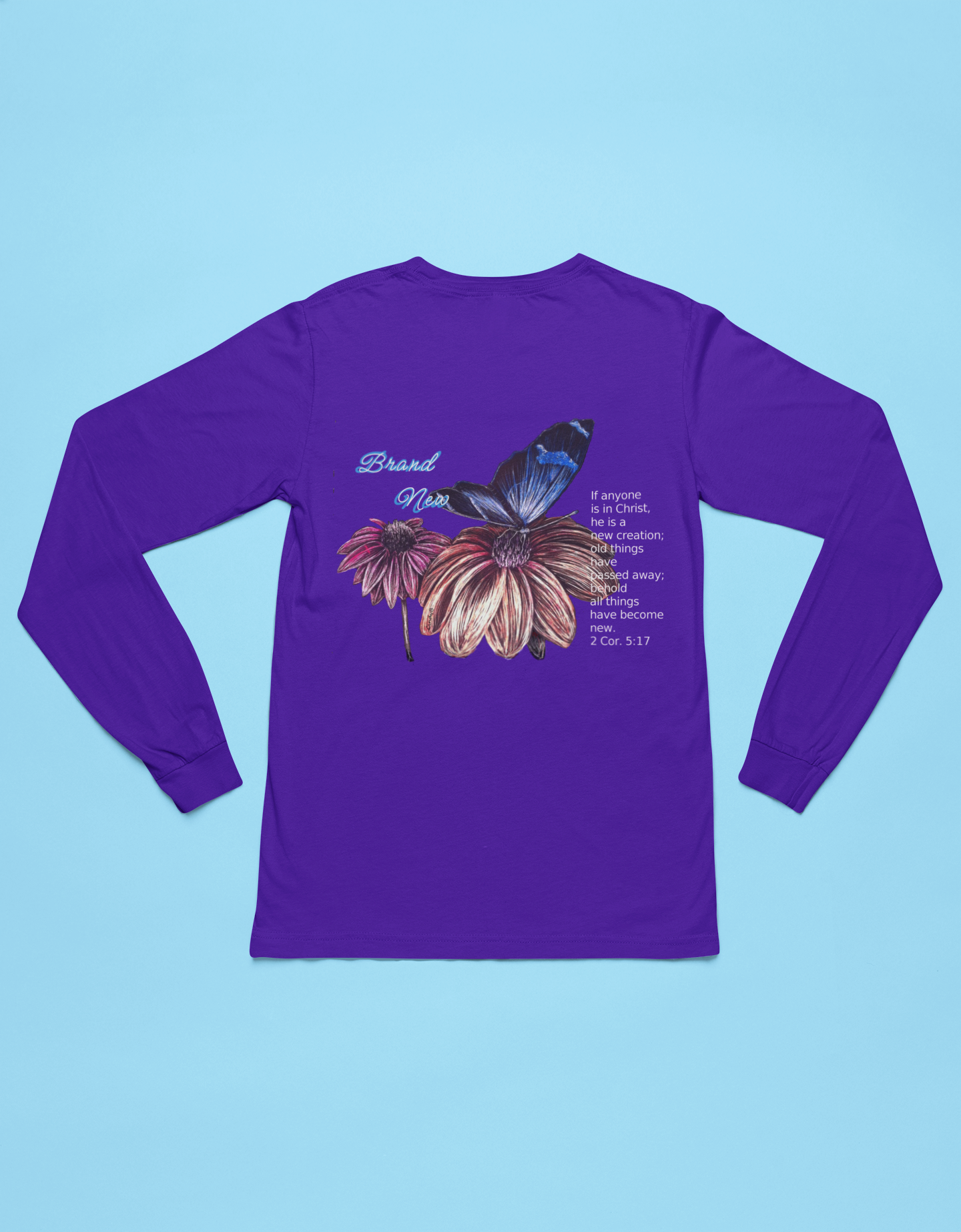 New Creation Butterfly Long Sleeve Tee