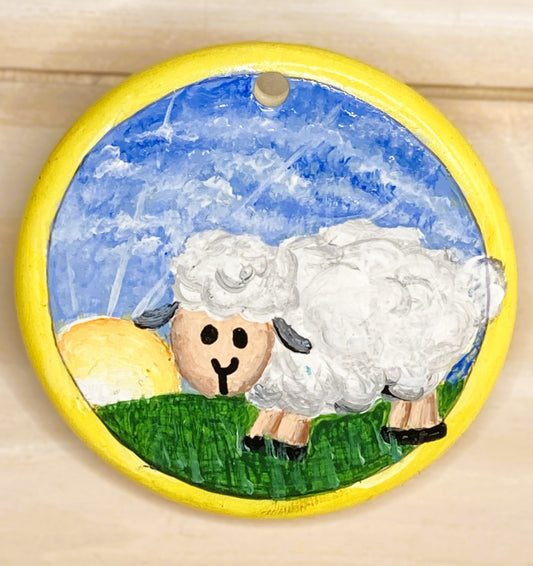 Sheep Little Lamb Easter Hanging Art Ornament Home Decoration