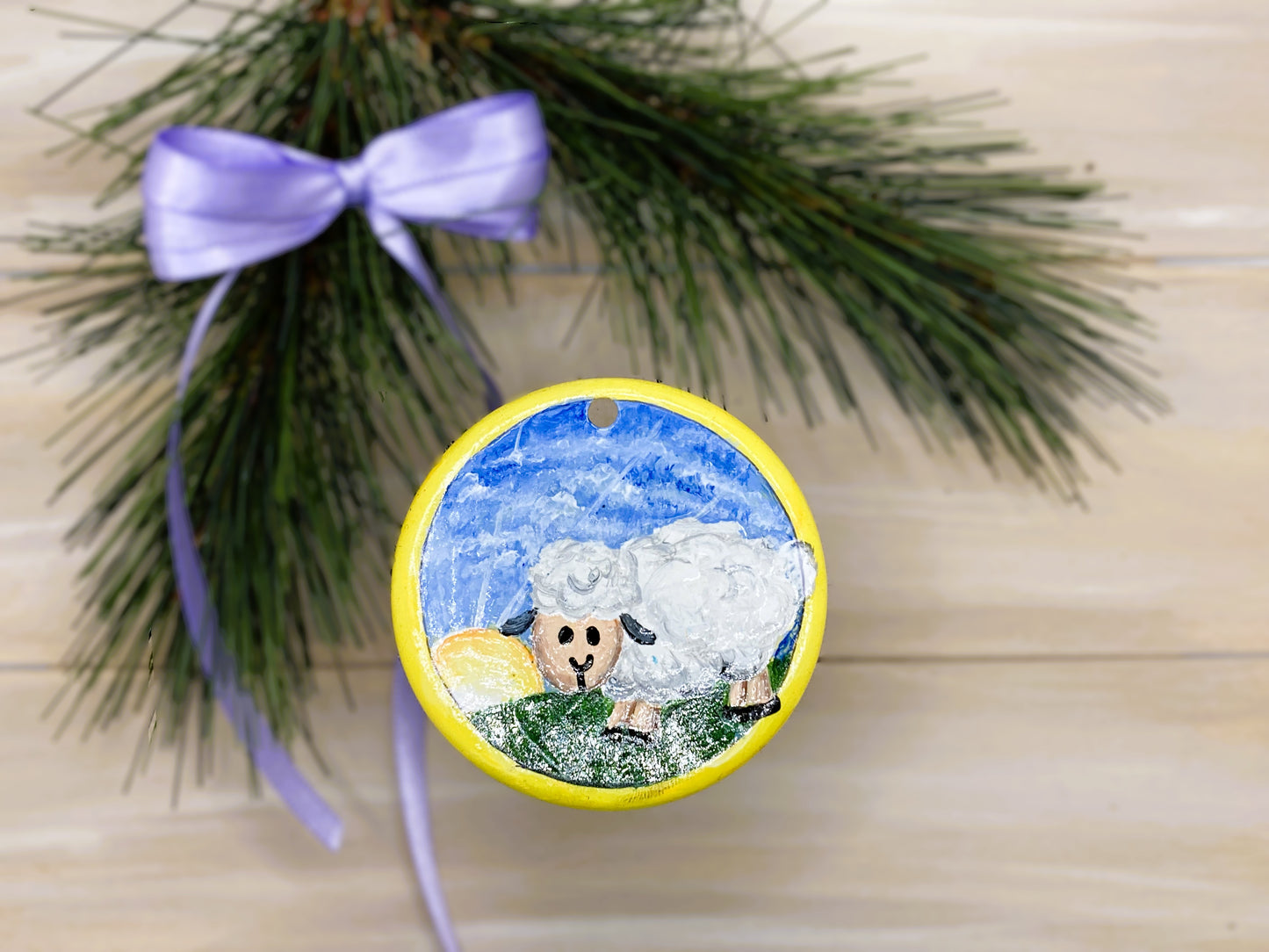 Sheep Little Lamb Easter Hanging Art Ornament Home Decoration