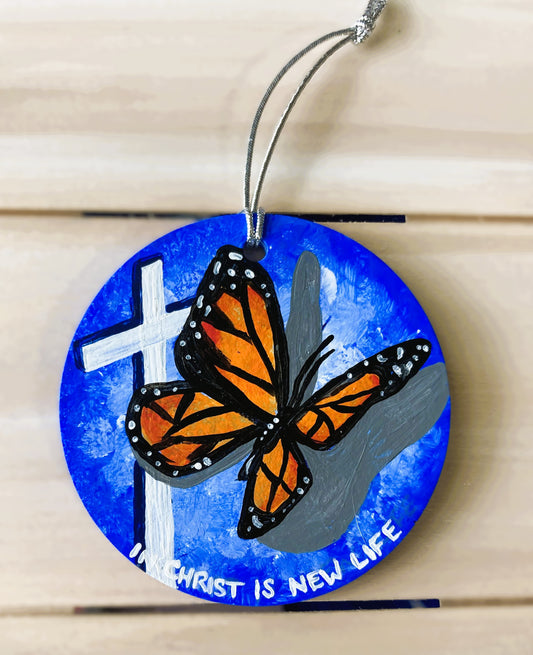 Butterfly Cross Hanging Art Ornament Home Decor