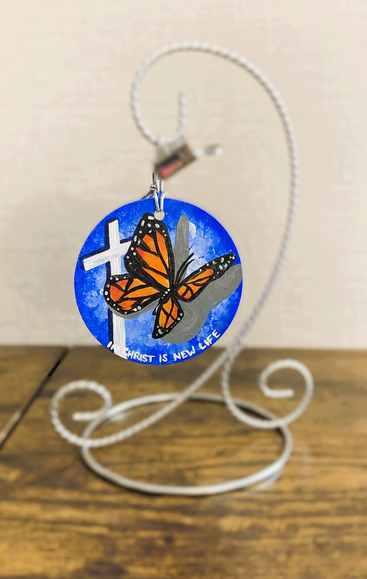 Butterfly Cross Hanging Art Ornament Home Decor