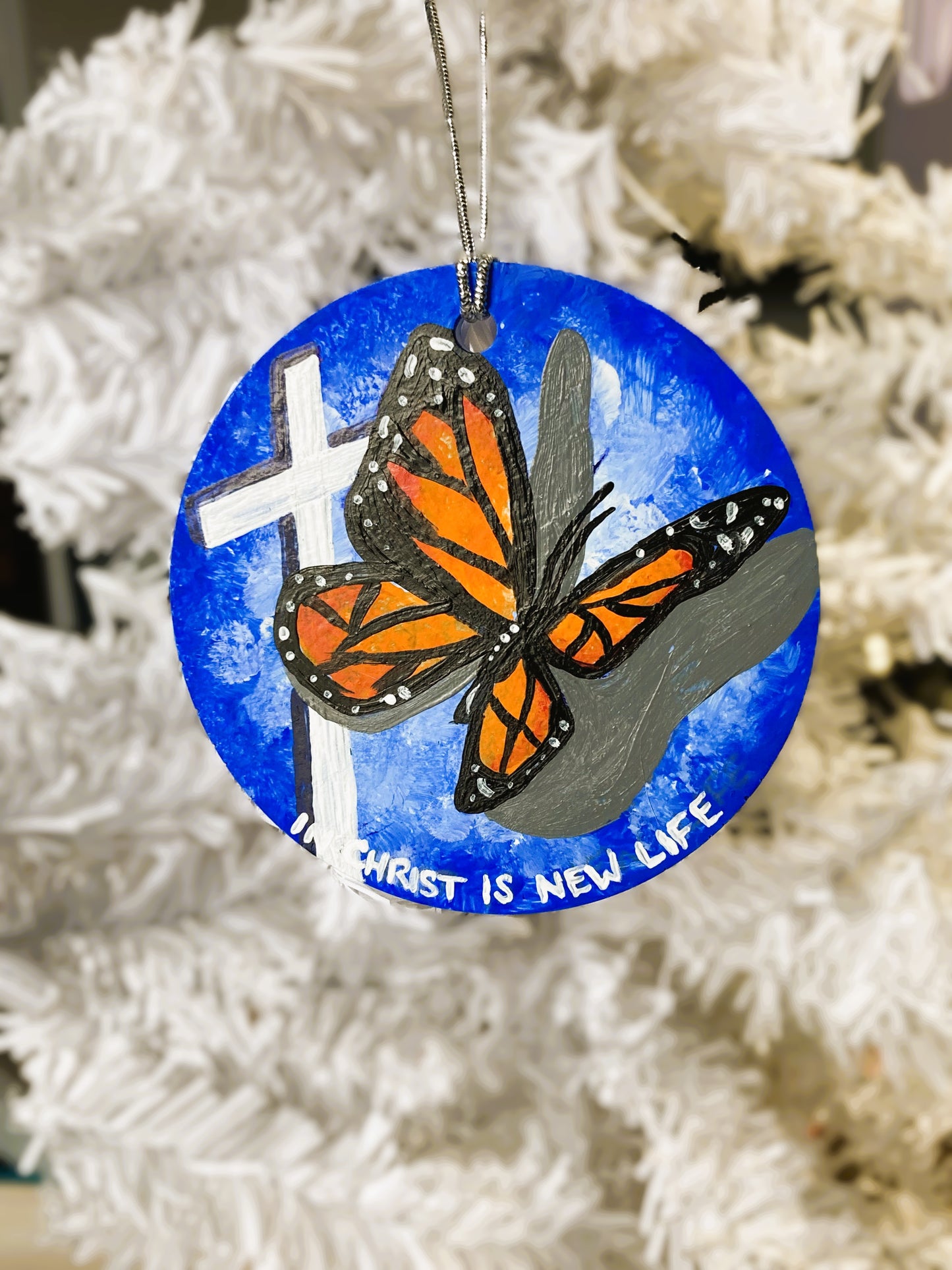Butterfly Cross Hanging Art Ornament Home Decor