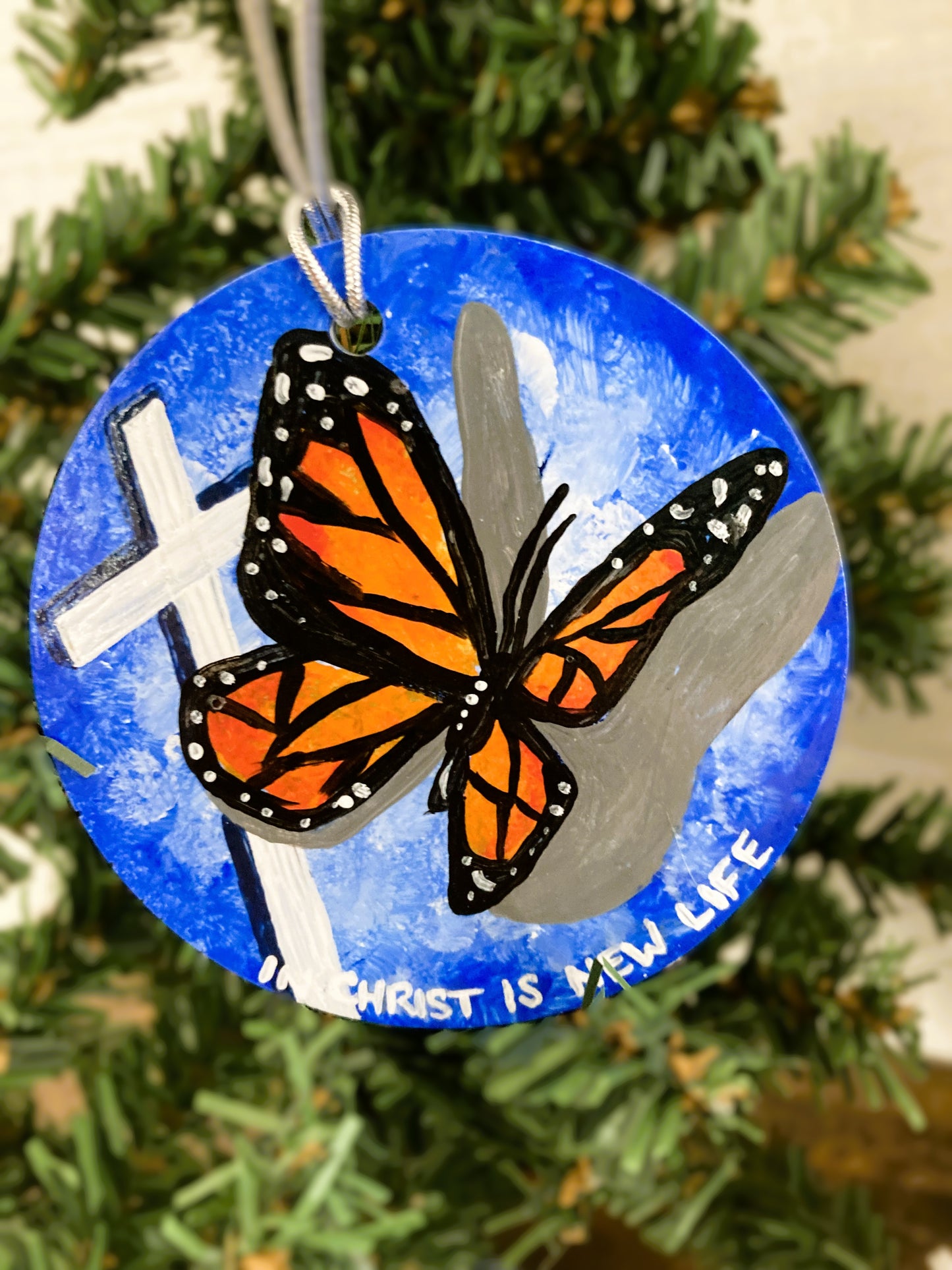 Butterfly Cross Hanging Art Ornament Home Decor