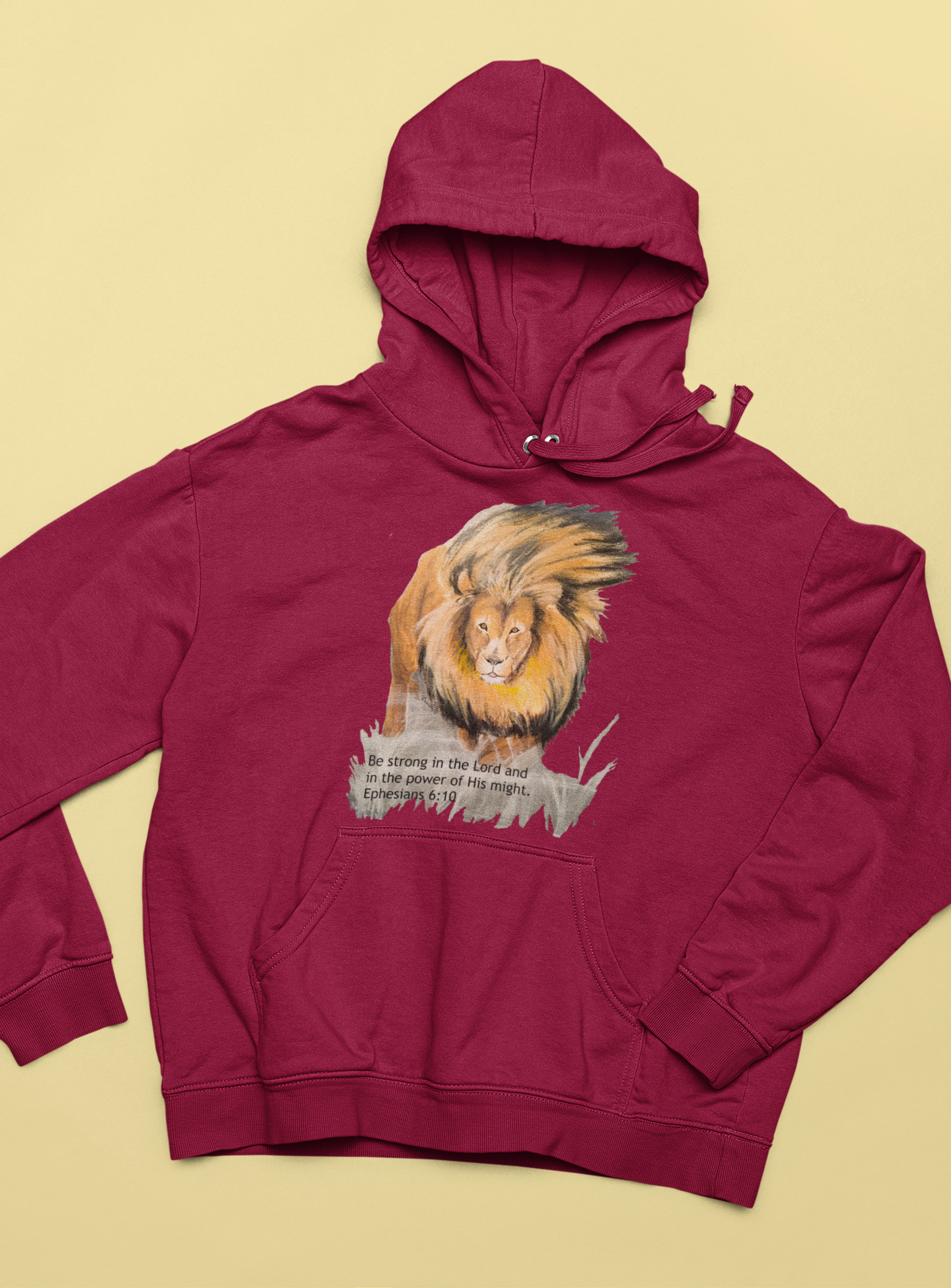 Lion Be Strong In the Lord Christian Hoodie