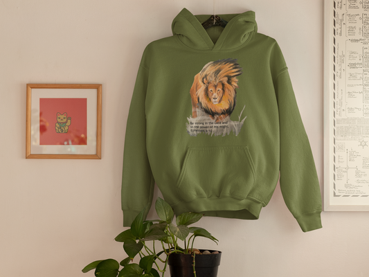 Lion Be Strong In the Lord Christian Hoodie