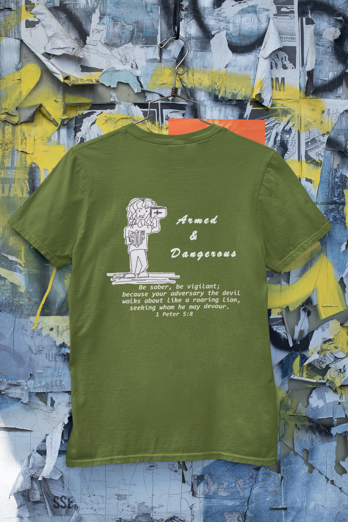Armed & Dangerous Cartoon Christian T-shirt