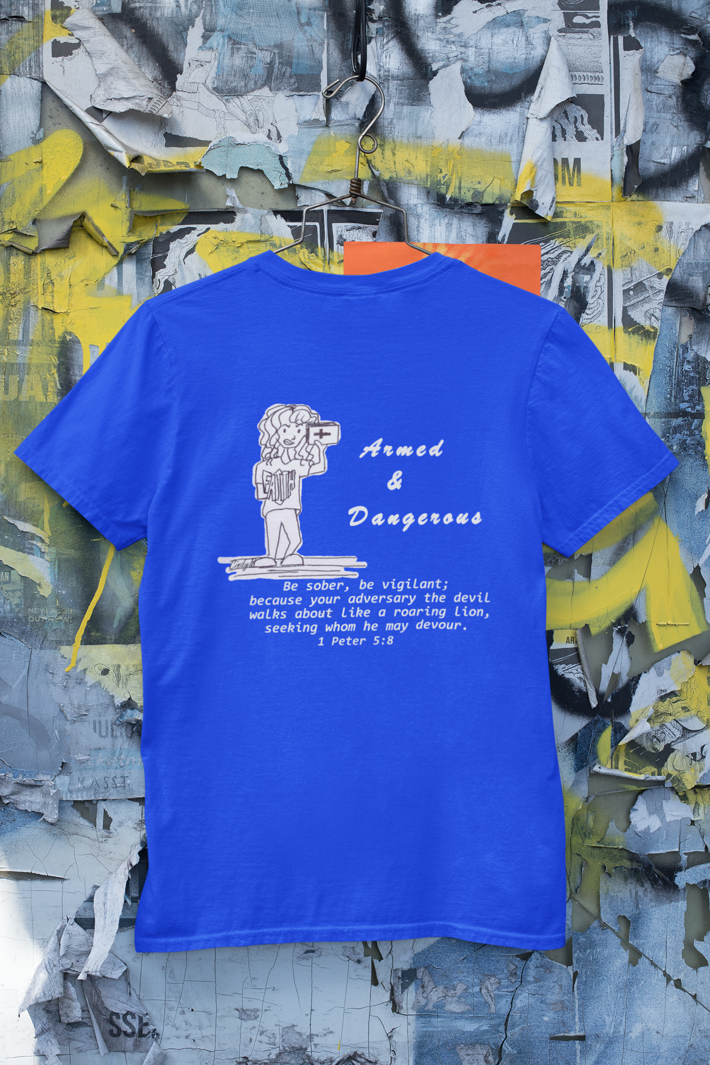 Armed & Dangerous Cartoon Christian T-shirt