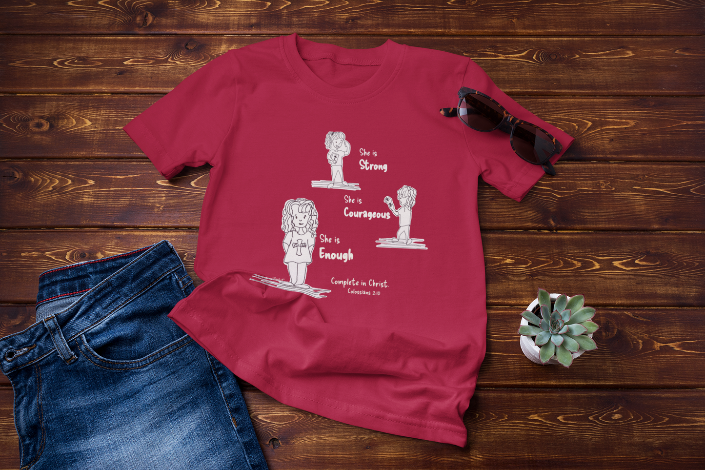 She Is Enough Complete in Christ t-shirt