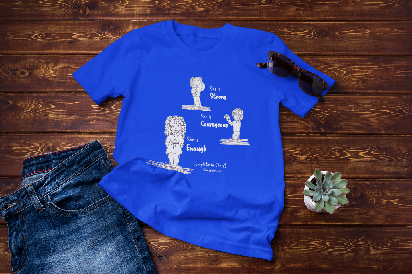 She Is Enough Complete in Christ t-shirt